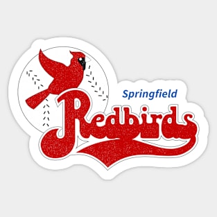 Retro Springfield Redbirds Baseball 1987 Sticker